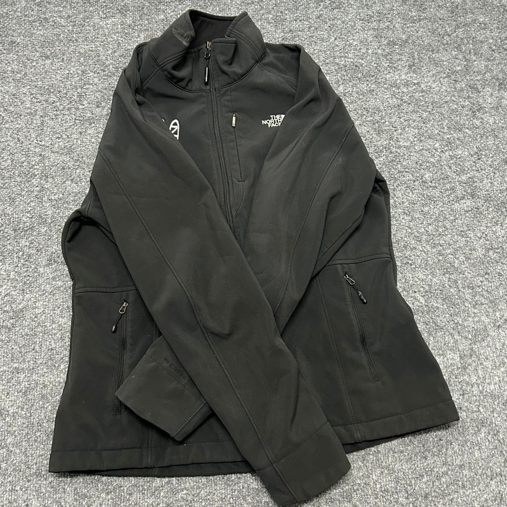 The North Face Jacket Womens Size L Black WindWall Softshell Full Zip Outdoor